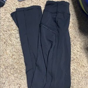 Black straight leg lulemons